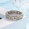 Sparkle and Shine with the Sterling Silver Cross Diamond X Ring