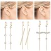 Ear Cuff Wrap Crawler Hook Earrings Rhinestone Hook