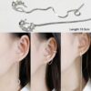 Hoop Climber Crawler Wrap Cartilage Piercing Earrings Set