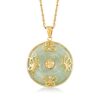 Ross-Simons Jade"Good Fortune" Butterfly Pendant