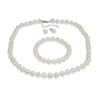 Gem Stone King 925 Sterling Silver Cultured Freshwater White Pearl Necklace