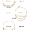 Hicarer 3 Pieces Belly Waist Chain