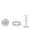 Enhancer Guard Double Ring Zirconia CZ Ladies Wedding Band