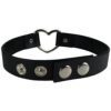 Premium Black Vegan Leather Choker and Collar Necklace