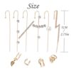 Edgy Unique Climber Piercing Cartilage Ear Set