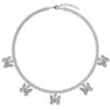 Butterfly Necklace 4mm Tennis Chain
