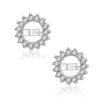 White Clear Cubic Zirconia Earrings Jackets