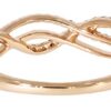 Twisted Half Eternity Anniversary Ring With Round Natural
