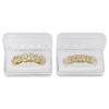 14K Gold Plated Teeth GRILLZ Top Bottom Tooth Caps