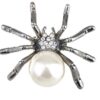 Alilang Gunmetal Tone Shine Clear Crystal