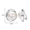 Timeless Elegance: Simulated Ivory Pearl Clip Earrings