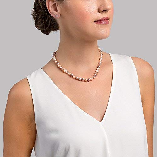 THE PEARL SOURCE 14K Gold AAAA Quality Pearl Necklace