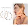 Udalyn 3 Pairs Women Big Stainless Hoop Earrings Set