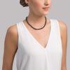 THE PEARL SOURCE 14K Gold Genuine Pearl Necklace