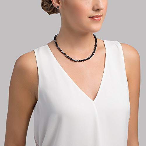 THE PEARL SOURCE 14K Gold Genuine Pearl Necklace