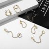 7 Pcs Dainty Minimalist Chain Cuff Earrings