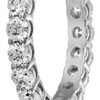 Elegant Platinum-Plated Swarovski Zirconia Band Ring