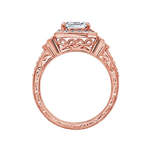 Rose-Gold-Plated Sterling Silver Antique Ring set