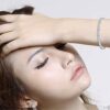 Sterling Silver Princess Square Cut Tennis Bracelet 18K