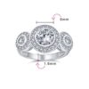 Bling Jewelry Sterling Silver Engagement Ring - Size 6