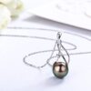 CHAULRI Authentic 9-10mm South Sea Tahitian Black Pearl Pendant