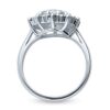 Flower Halo Engagement Ring - 3.1 CTW (Size 4.5)