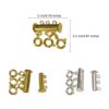 Layered Necklace Spacer Clasp, 3 Strands Necklaces