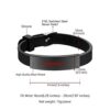 U7 Personalized Engraving Black ID Bracelet Men Women