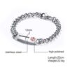 SOS Emergency Medical Alert ID Bracelets for Men Women