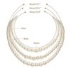 BABEYOND Round Imitation Pearl Necklace Vintage