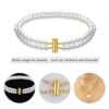 8 Pieces 4 Sizes Slide Clasp Lock Necklace Connector