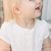 Personalized 14K Gold Filled Disc Necklace with Adjustable Chain - Hypoallergenic and Thoughtful Gift