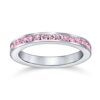 Elegant & Versatile Pink Tourmaline CZ Stackable Ring – Perfect for Any Occasion