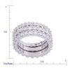 Cubic Zirconia All-Round Band Stacking Ring Set – A Versatile Fashion Statement