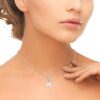 The Pearl Source 14K Gold 9-10mm Round White Freshwater Cultured Pearl