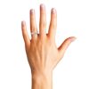 1.0 Carat Diamond, Invisible-Set 14kt White Gold Princess