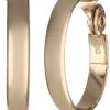 Anne Klein Classics Gold-Tone Wide Hoop Clip-On Earrings