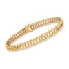 14kt Yellow Gold Flat Oval-Link Bracelet Ross-Simons