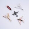 Hairdresser Scissors and Comb Brooch Pin