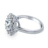 Flower Halo Engagement Ring - 3.1 CTW (Size 4.5)