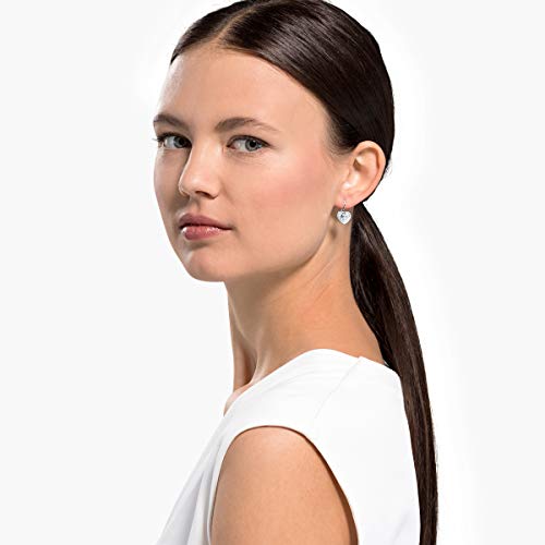 SWAROVSKI Bella Drop Pierced Earrings with Heart