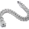 Platinum White Gold Finish Gold Chain Iced Out