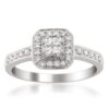 La4ve Diamonds 1/3 Carat Diamond, Invisible-Set 14kt White