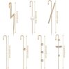 7 Pieces Ear Cuff Wrap Crawler Hook Earrings