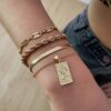 Coffee Bean Chain 18K Gold Cuban Link