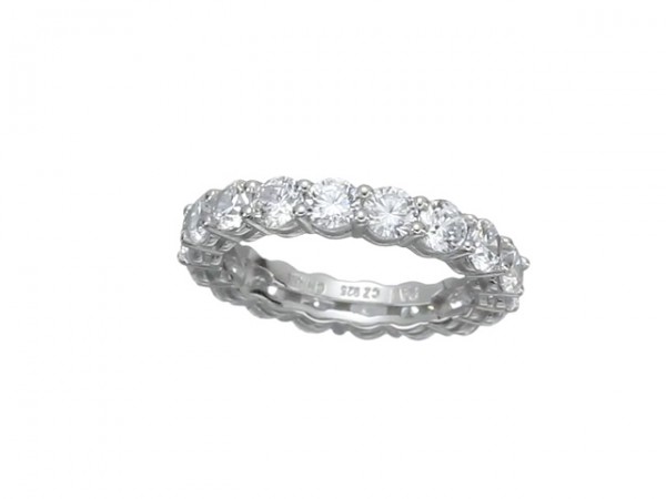 Amazon Essentials Platinum Plated Sterling Silver Ring