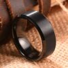 Elegance in Black: THREE KEYS Tungsten Carbide Men's Wedding Ban