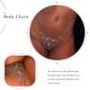 Rhinestones Body Chain Suit Silver Bikini Bra Chain