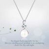 FANCIME 9-10mm Genuine Freshwater Pearl Sterling Silver