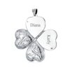 Vintage Style Engraved Four Way Multiple Photo Heart Lockets